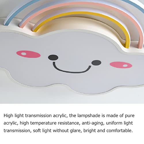Plafond de chambre LED 36W rose dimmable avec télécommande pour enfants