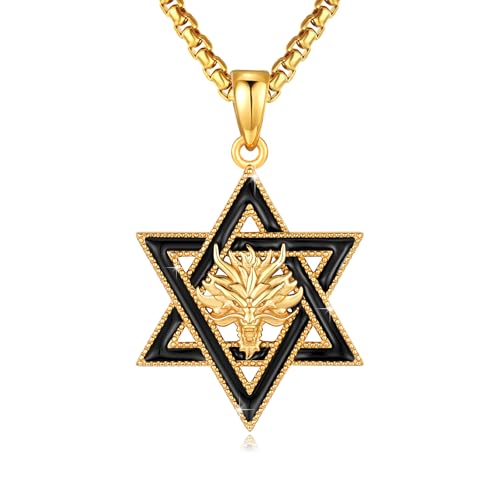 Collier Étoile de David en argent sterling au quotidien, pendentif mixte pour chaque style
