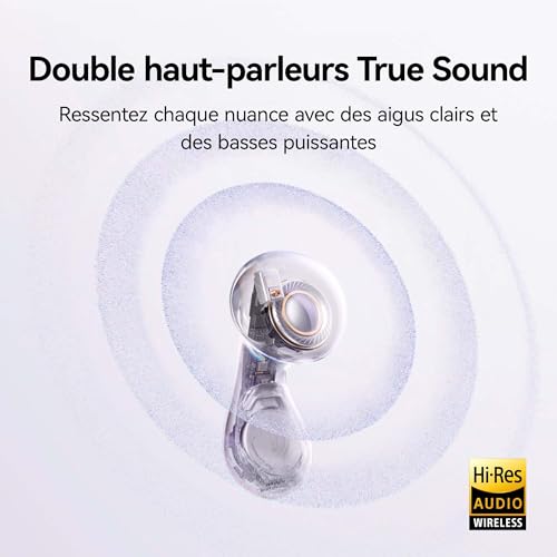 Écouteurs HUAWEI FreeBuds 6 Open fit ANC Autonomie 36 h IP54 - vue 5