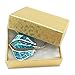 The Display Guys~ Pack of 100 Cotton Filled Cardboard Paper Gold Jewelry Box Gift Case -Gold Foil (2 1/8x1 5/8x3/4 inches #11)