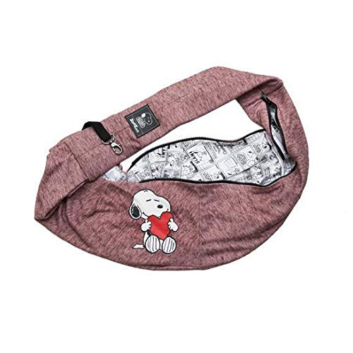 Bolsa Sling Snoopy Heart Hug Zooz Pets Vinho
