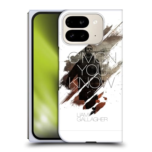 Head Case Designs Officially Licensed Liam Gallagher C'mon You Know Graphics Hard Back Case Compatible with Google Pixel 9 Pro Fold