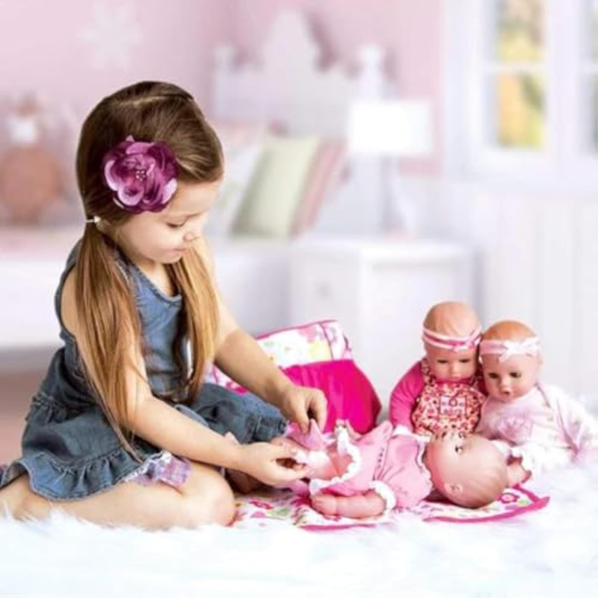 Baby Doll Diaper Bag Accessories with 5-Piece Changing Set