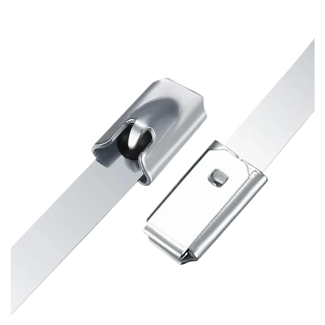 Lot de 100 Serre-câbles Autobloquants Multi-usages en Acier Inoxydable(4.6x450mm)