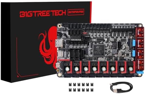 BIGTREETECH Octopus Pro V1.1 H723 32bit Control Board 550MHz Support 8 Axis Stepper Motor Drivers TMC2209 Klipper/Marlin High-Speed/Voltage Printing Support Raspberry-Pi Octprint Operating Systems