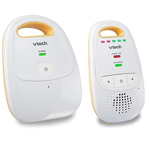 VTech Upgraded Audio Baby Monitor with Rechargeable Battery, Long Range, and Crystal-Clear Sound