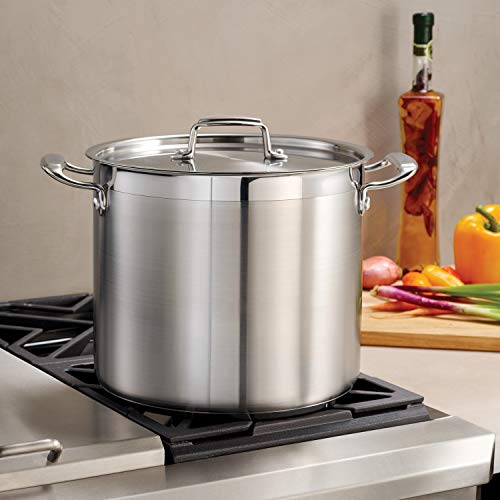 Image of Tramontina Gourmet Stainless Steel 12-Quart Stock Pot with Lid