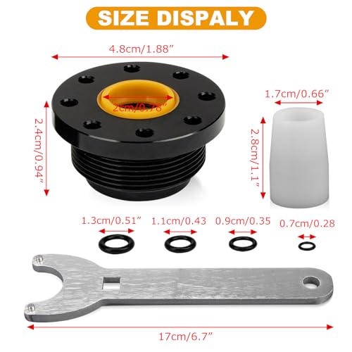 Image of Hydraulic Steering Cylinder Seal Kit - PSLER Front Mount Hydraulic Steering Support Bracket Puller for HC5340 HC5341 HC5343 HC5344 HC5346