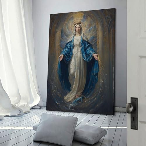 Impressions d'art moderne de la Vierge : toile POLIUAWS 24x36