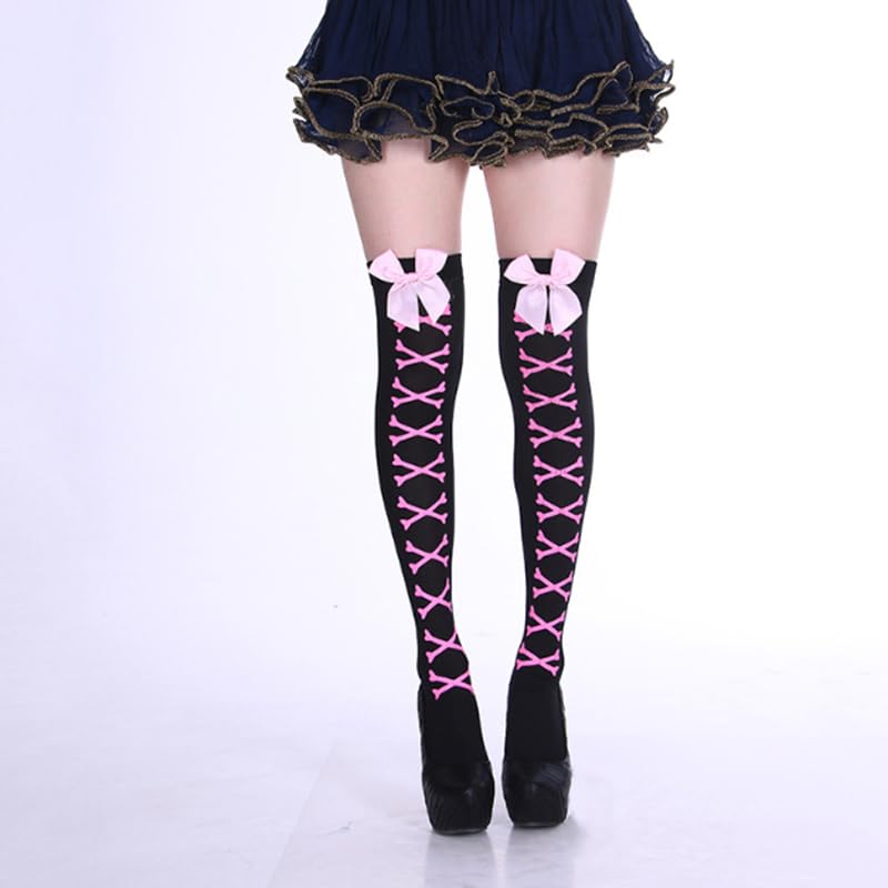 1 Pair Fashion Over-the-Knee Socks, Solid Color2