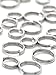 Cousin Jewelry Basics 6/8mm Split Ring, Silver, 300-Piece