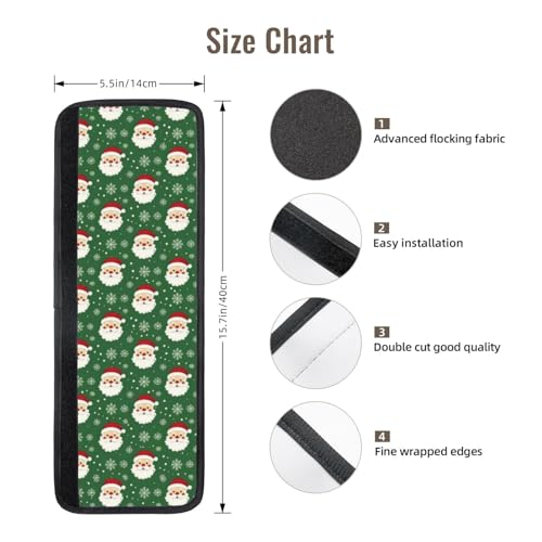 Image of Christmas Refrigerator Door Handle Covers Set of 2, Santa Neoprene Fridge Door Handle Covers Washable Non-Slip Protector for Fridge Dishwasher Appliance Handle Covers, Keep Your Kitchen Clean