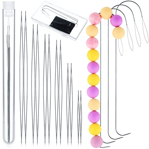 Yilloog 24 Piece Beading and Seed Bead Needle Set #TOP20