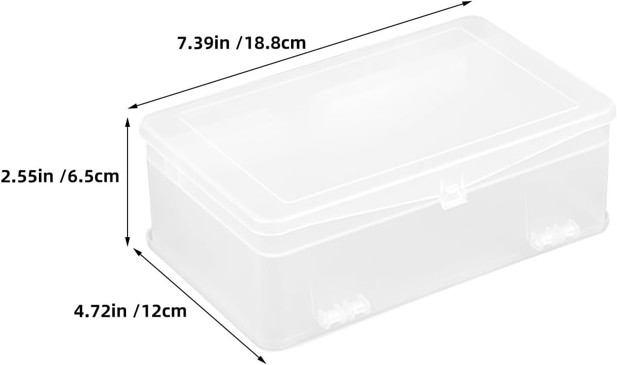 COHEALI Nail Tool Organizer Box with Precise Compartments 3pcs with Large Capacity and Double Layer Design, Abs Manicure Storage Case for Home and Workspace Nail Supplies