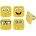 DecoPac SpongeBob SquarePants™ Mood Faces Rings, SpongeBob Cupcake Decorations Featuring SpongeBob SquarePants, Yellow - 24 Pack