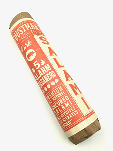 Foustman's Salami (5 Alarm Habanero) Artisanal, Nitrate-Free, Naturally Cured
