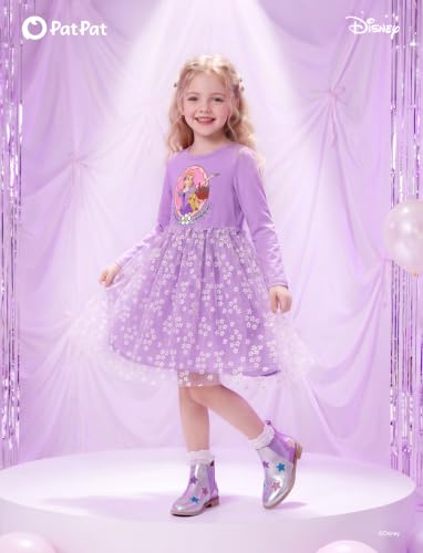 Image of Disney Girls' Tulle Tutu Dress Birthday Party Outfit Toddler to Big Kid