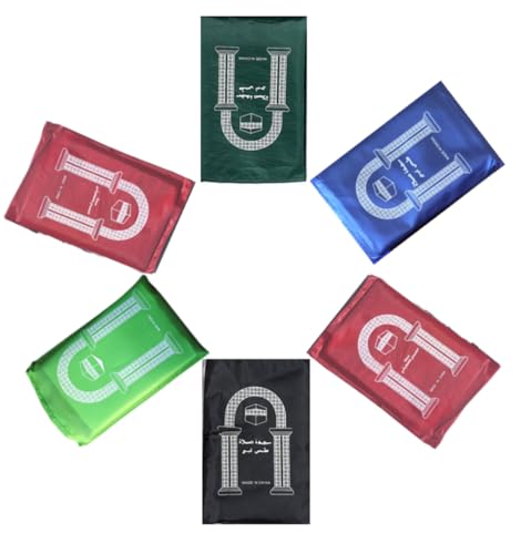 50 Pcs Mini Pocket Portable Travel Prayer Praying Rug Mat Namaz Carpet Islamic Muslim Gebetsteppich Musallah Foldable Waterproof Salah Slalat Sajadah Sajda Sajjadah Gift Ramadan Eid Random Assortment