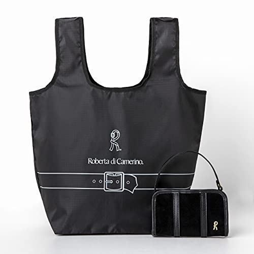 Roberta Di Camerino Shopping Bag Pouch Book Black Ver 雑誌 付録 ロベルタディカメリーノ ショッピングバッグ ポーチセット ブラックver 付録チャンネル
