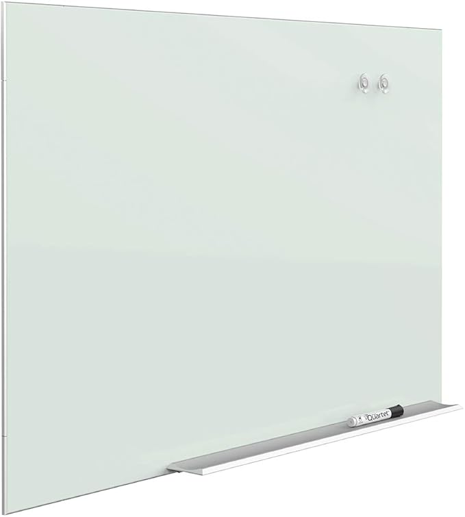 Quartet Glass Whiteboard, Dry Erase White Board, 85" x 48", Wide Format