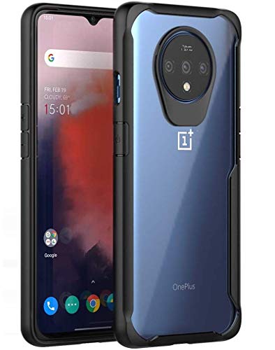 REALCASE OnePlus 7T Back Cover Case | Clear Gel Transparent TPU Shock Proof Bumper Back Cover Case for Xiaomi Oneplus 7T (E-Black) (B07YFP8KD1) Amazon Price History, Amazon Price Tracker