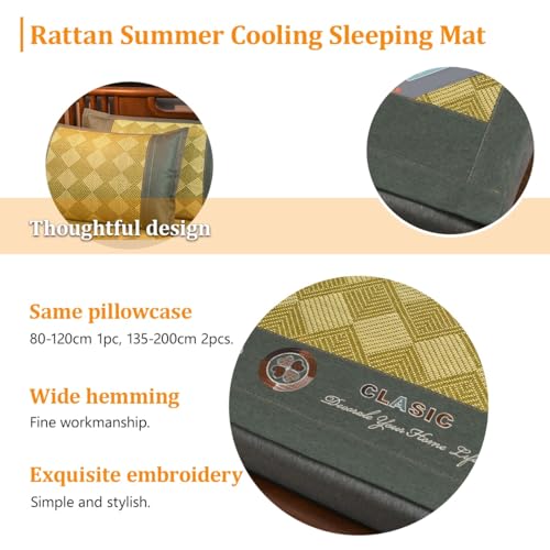 Alfombrilla de dormir refrescante de doble cara con funda de almohada 6