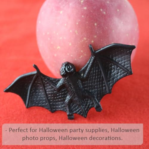 Murciélagos de plástico negro para decoración de pasajes del terror 5