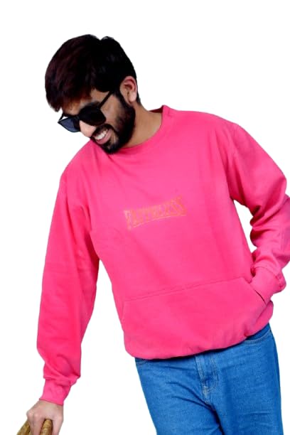 Effortless Cooling : Full Sleeve Solid Tshirt for Men Pink Colour, Size M-image-49