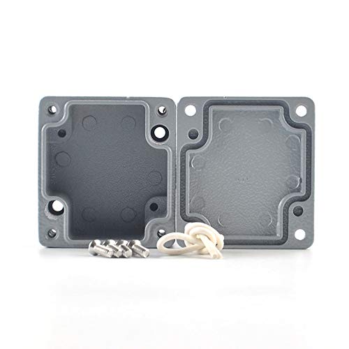 Besttong Aluminum Alloy Metal Mini Dustproof Waterproof Ip66 Small Junction Box Extruded Industrial Structure Outdoor Universal Electric Project Enclosure Grey 2.5 X 2.2 X 1.3 Inch(64Mmx58Mmx35Mm) #TOP1