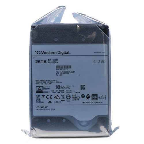 Image of Western Digital Ultrastar DC H590 WUH722626AL5204 0F59375 26TB 7200 RPM SAS 12Gb /s 512e SE Enterprise Hard Drive