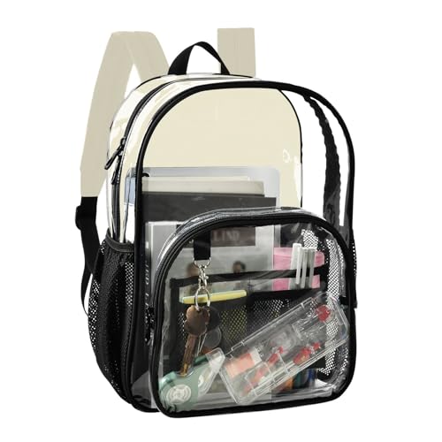 Kids Backpack Boys Girls Cornsilk Beige Travel Clear Bags for Women Large Plastic Approved Bag2