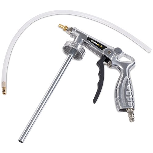POWERPLUS 10640 - Pistolet à Cartouche Anticorrosion - Tube Flexible de 50 cm - Idéal pour traiter la carrosserie d'un véhicule et la protéger de la rouille