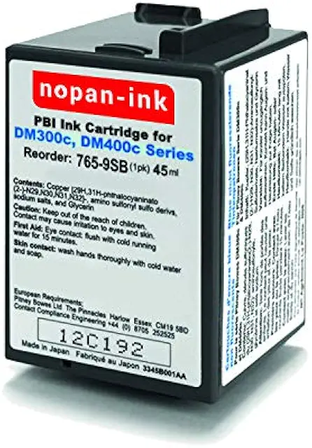 Cartouche Machine à Affranchir Pitney Bowes DM 300c/400c/420/425c - Cyan