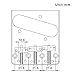 3-Pack Compensated Brass For Wilkinson Guitar Bridge Saddle Set for Tele/Telecaster Vintage Electric Guitar - Barrel Style Replacement Parts (Enhanced Intonation)