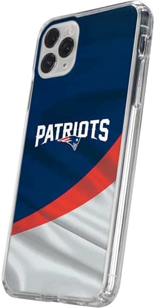 Skinit Clear Phone Case Compatible with iPhone 11 Pro - Officially Licensed NFL New England Patriots Design