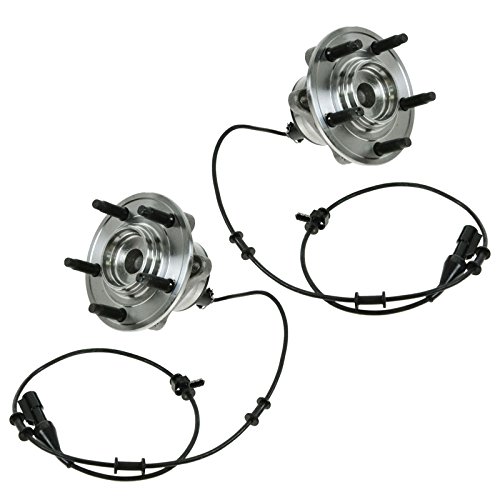 Image of TRQ Front Left and Right Wheel Bearing and Hub Assembly Set 2 Piece Compatible with 00-02 Jaguar S-Type 03-04 S-Type Base Model 05-08 2004 Vanden Plas 04-07 XJ8 07-09 XK 09-13 XF