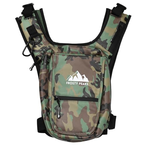 Frosty Peaks Chest Pack for Hiking, Skiing, Running & Travel