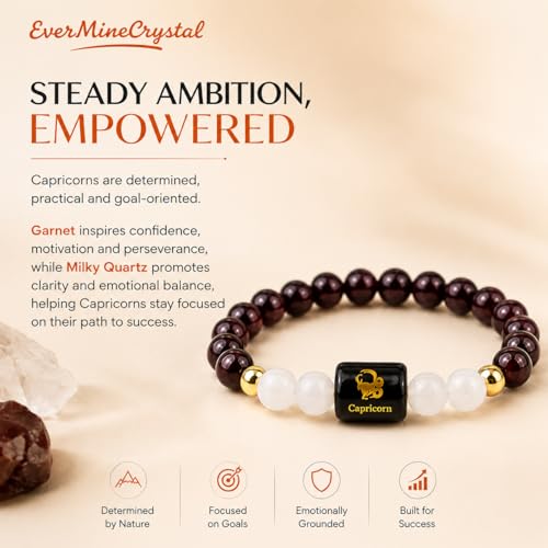 Image of Zodiac Crystal Bracelet for Men & Women | Aries (Mesh), Taurus (Vrishabh), Gemini (Mithun), Cancer (Karka), Leo (Simha), Virgo (Kanya), Libra (Tula), Scorpio (Vrishchik), Sagittarius (Dhanu), Capricorn (Makar), Aquarius (Kumbh), Pisces (Meen) | Natural Healing Crystal Astrology Bracelet for Positivity, Protection & Balance