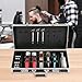 Professional Barber Supplies Case,Barber Case Clipper Bag,Beauty Salon Barber Case,Hairdressing Tools Storage Case with Adjustable Shoulder Strap, Secure Numlock,for Hair Stylist (Silver)