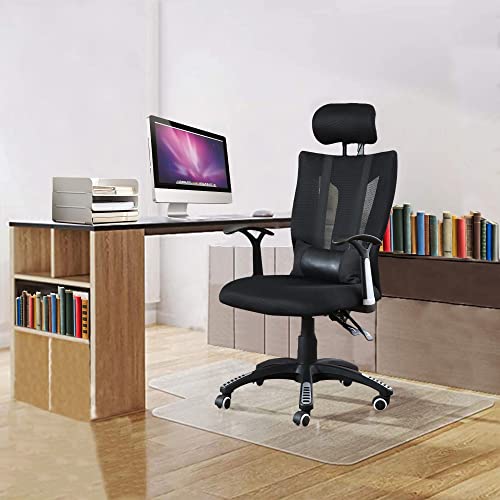 Office Chair Mat For Hardwood Floor 48"X 36" Heavy Duty Hard Floor Chair Mat, Transparent Floor Mats Computer Chair Mats Anti-Slip Wood/Tile Floor Protector For Home Office #TOP5