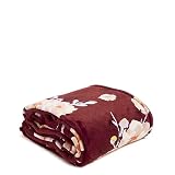 Vera Bradley Women's Fleece Plush Throw Blanket, Blooms and Branches, One Size