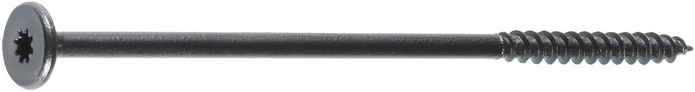 FastenMaster FMHLGM007-250 HeadLOK Heavy-Duty Flathead Fastener, 7 Inches, 250-Count, Black