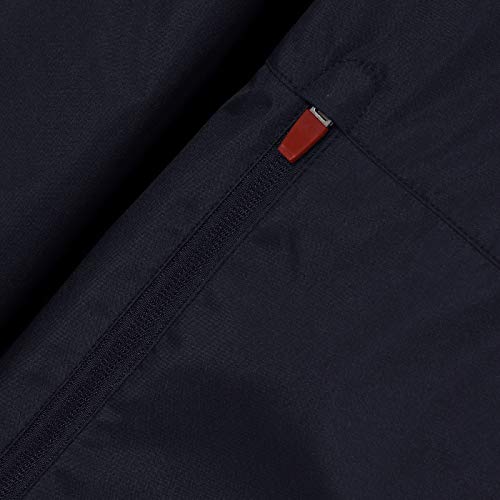 West Ham United FC - Chaqueta cortavientos oficial - Para hombre - Impermeable - Azul marino - Capucha - M
