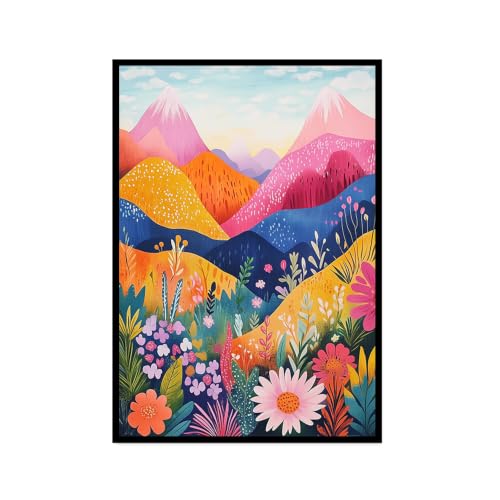 Toile murale abstraite pour raviver un mur blanc de salon avec cadre 20x30