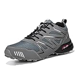 VERROL Zapatillas de Senderismo para Hombre, Zapatillas de Ciclismo para Correr al Aire Libre Transpirable Antideslizantes Bicicleta de montaña Escalada Trekking Sneakers Zapatos de Deporte