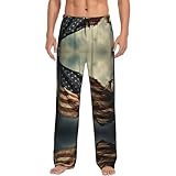 Taille élastique avec cordon de serrage : doté d'une taille élastique et d'un cordon de serrage réglable, ce pantalon de pyjama pour homme imprimé drapeau ancien garantit une sécurité. Tailles standard de S à 3XL. Coupe personnalisable. Convient pour les hommes de différentes formes. Veuillez vérifier le tableau des tailles avant d'acheter le pantalon