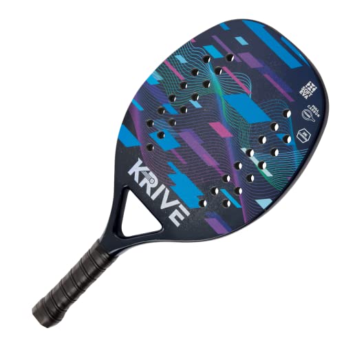 Raquete de Beach Tennis Krive Full Carbono Face Carbono 3K com Capa