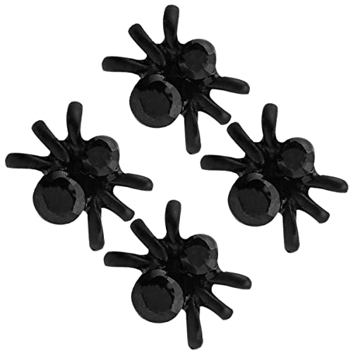 Coheali 4Pairs Simple Fashion Costume Cosplay Little Dangle Girls Decoration Tiny Spider Stud Unisex Funny Men Charms Creepy Supplies Minimalist Women Animal Studs Ear Drop #TOP4