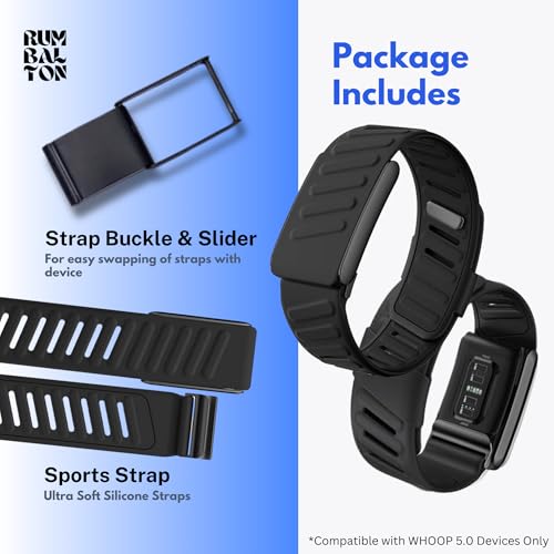 Image of Premium Sports Strap for Whoop 5.0 - One & Peak 2025 Released Band Replacement Strap Accessory | Ultra Soft Felt | Sweat Resistant, Silicone Band for Fitness, Workouts (Device Not Included)