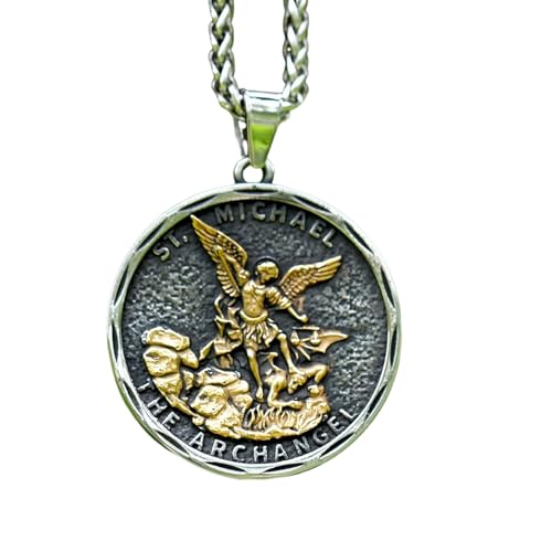 Bijoux tendance colliers hommes archange saint gardien et pendentif stylé